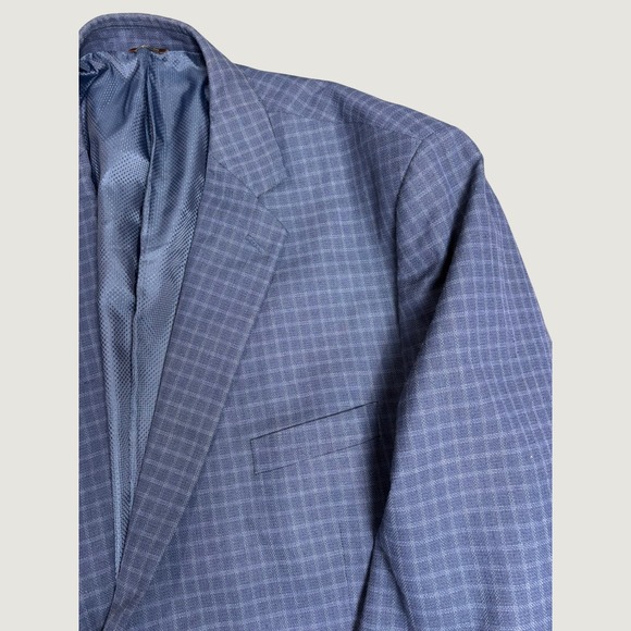 Two Color Grid Pattern Oak Hill | Suits & Blazers | Oak Hill Sport Coat Mens 4xl 586r Blue ...